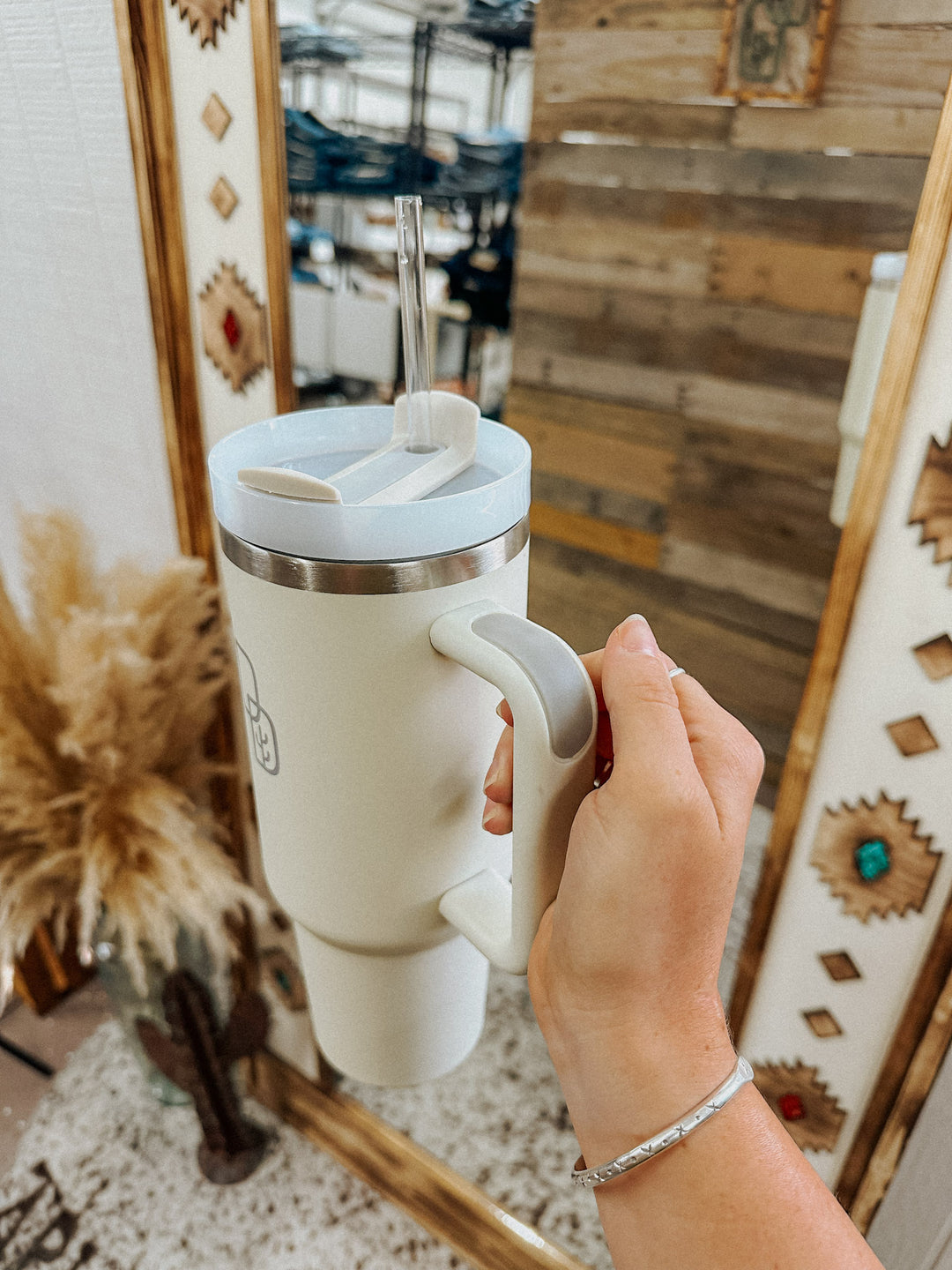 Desert Down Tumbler: Cream