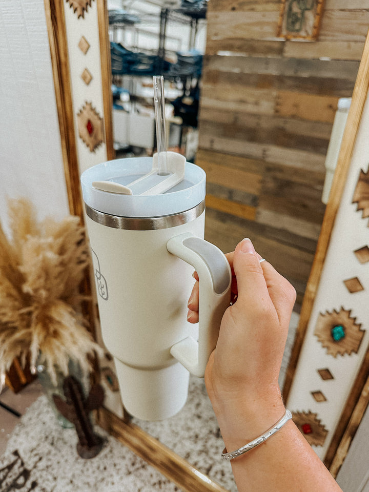 Desert Down Tumbler: Cream