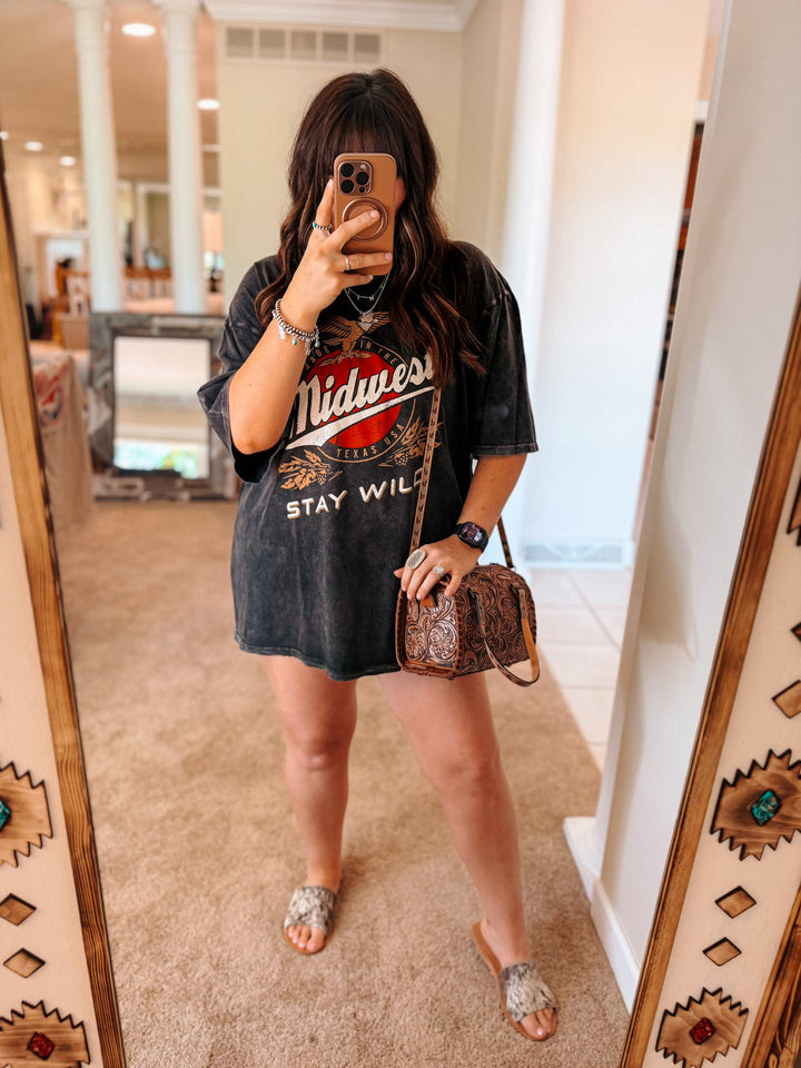 Midwest Stay Wild Oversized Tee