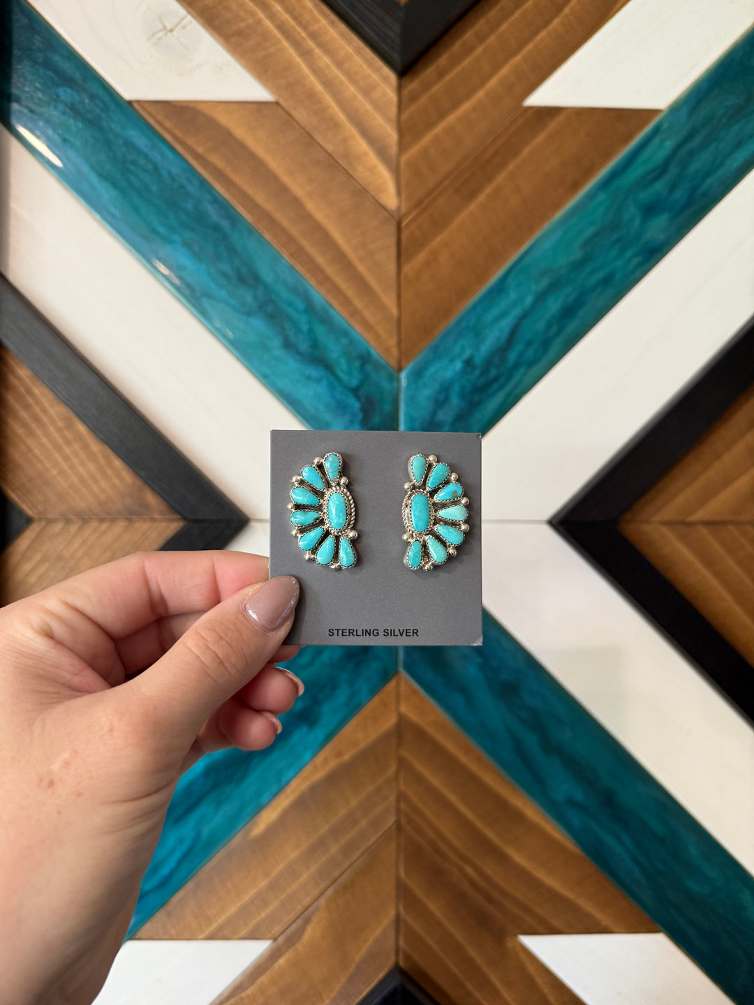 1/2 Moon Cluster Earrings