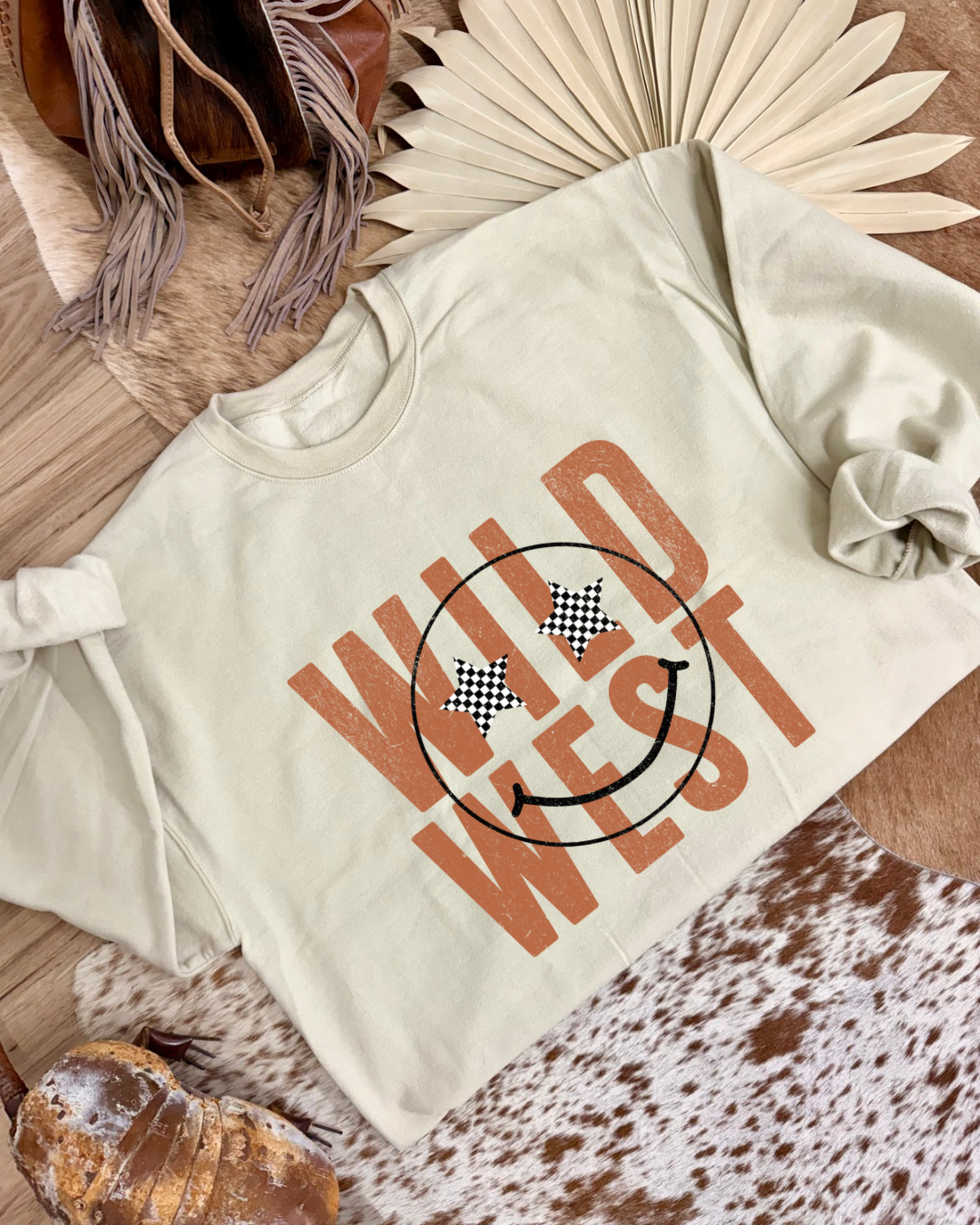 Wild West Smiley Crewneck