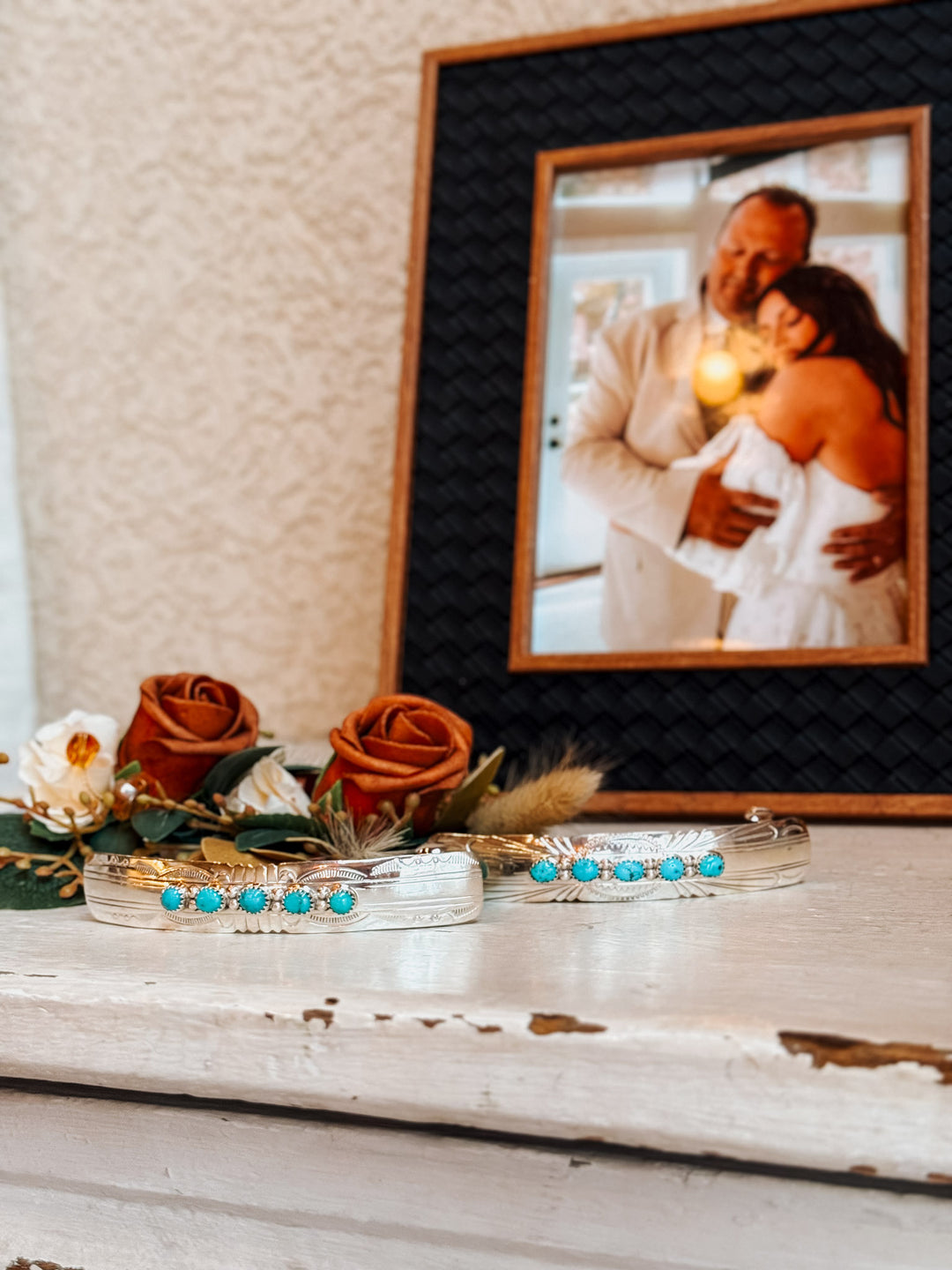 Turquoise & Silver Hair Jewelry