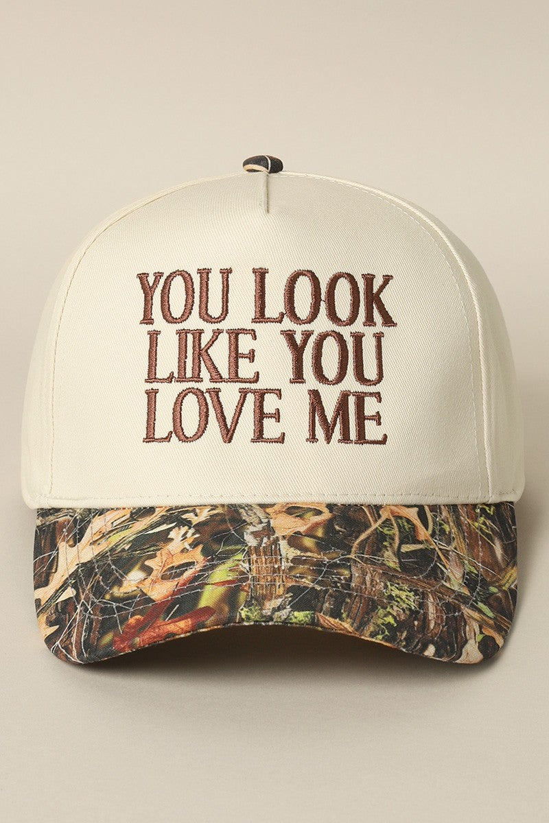 Love Me in Camo Hat