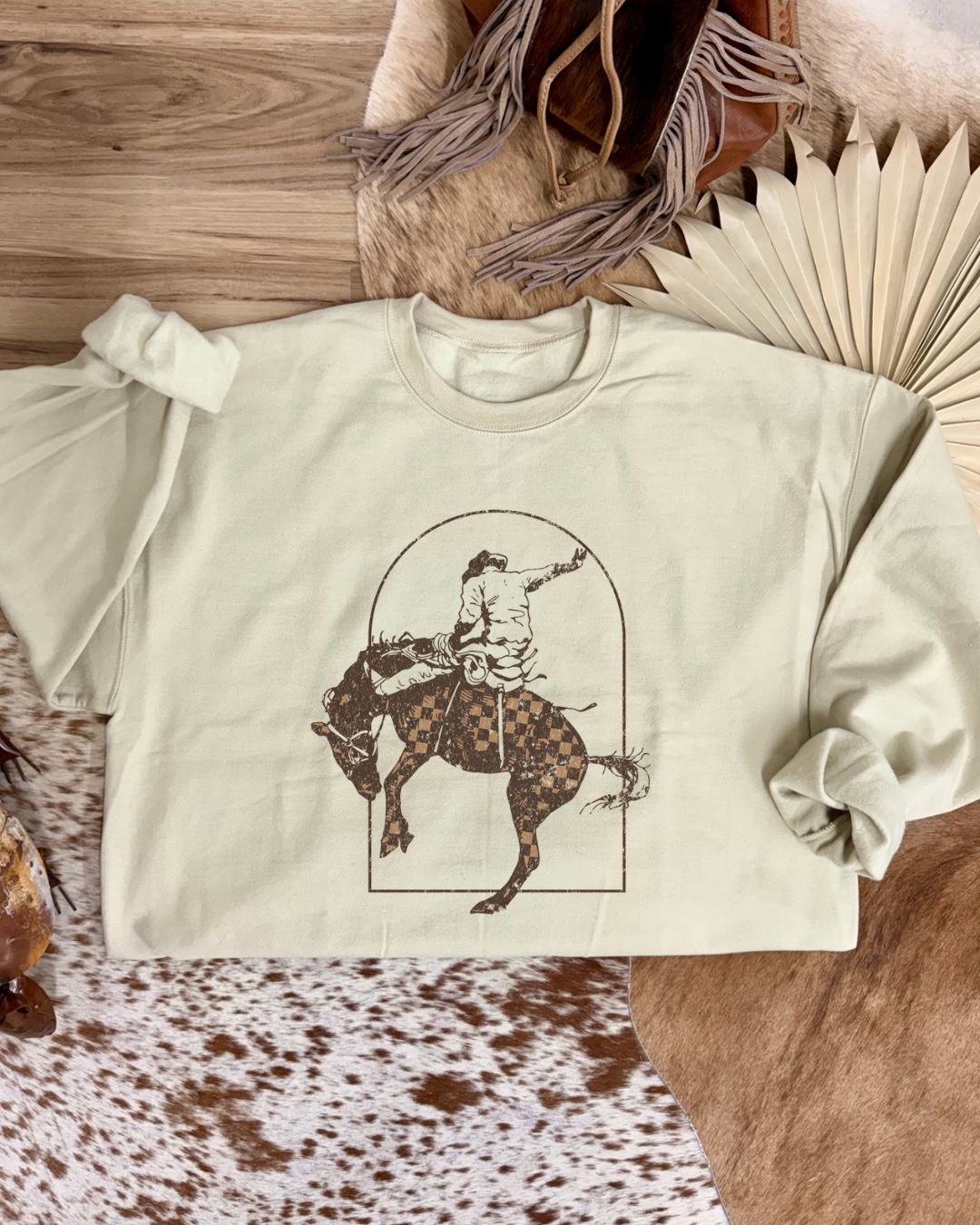 Bucking Bronk Checkmate Crewneck