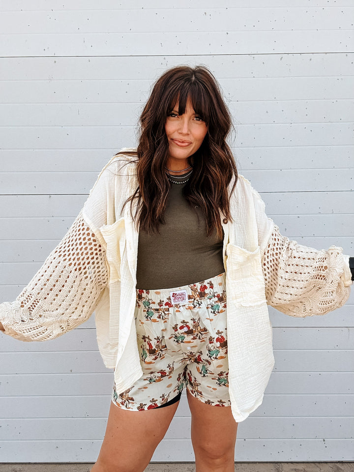Cast Away Crochet Shacket