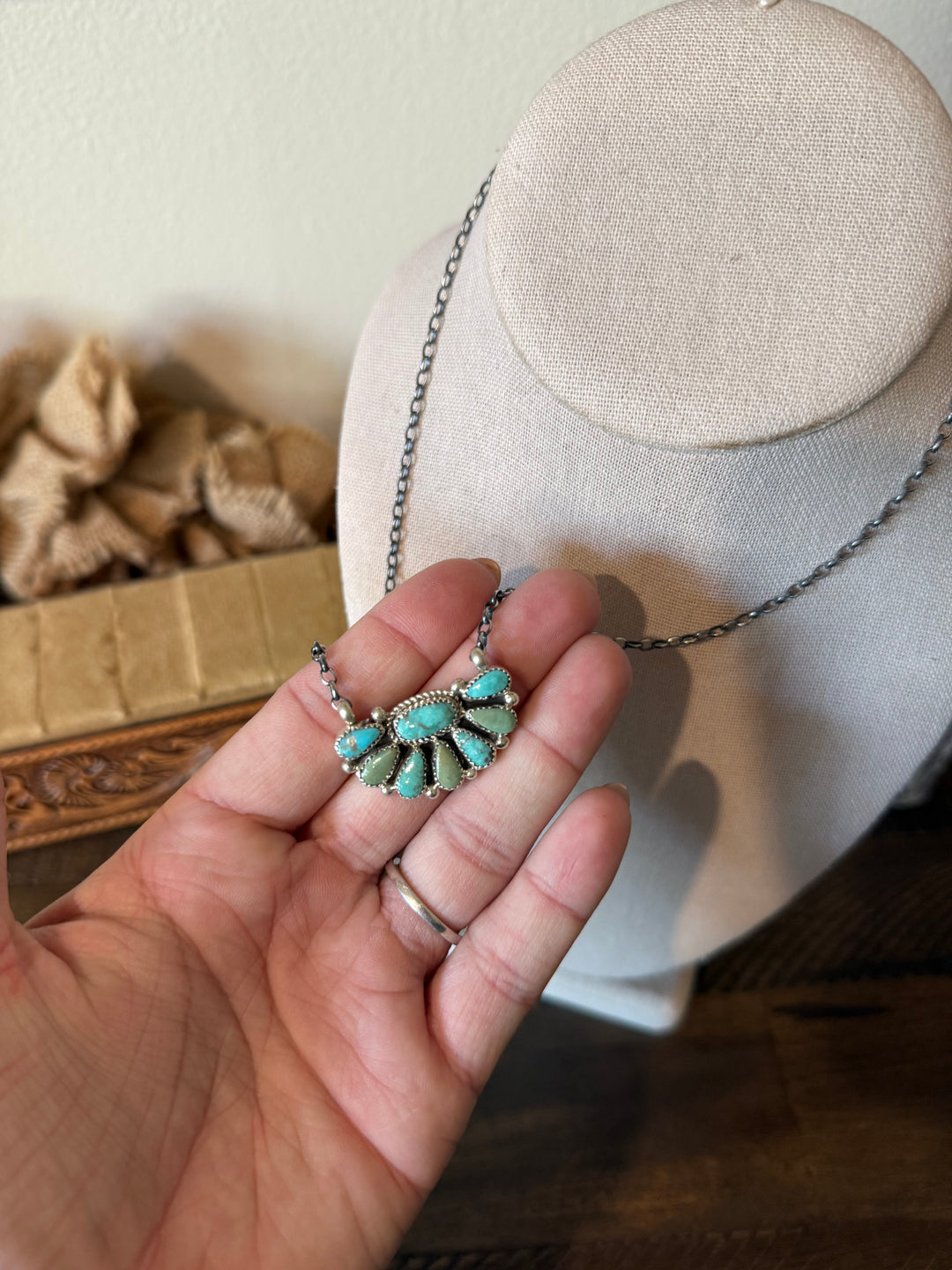 1/2 Moon Cluster Necklace