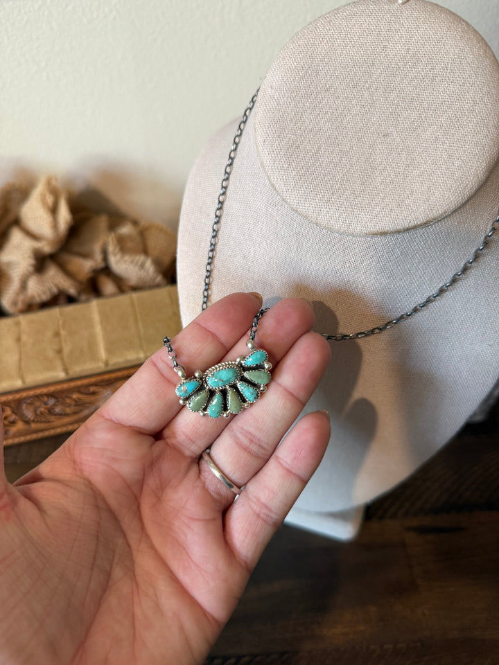 1/2 Moon Cluster Necklace