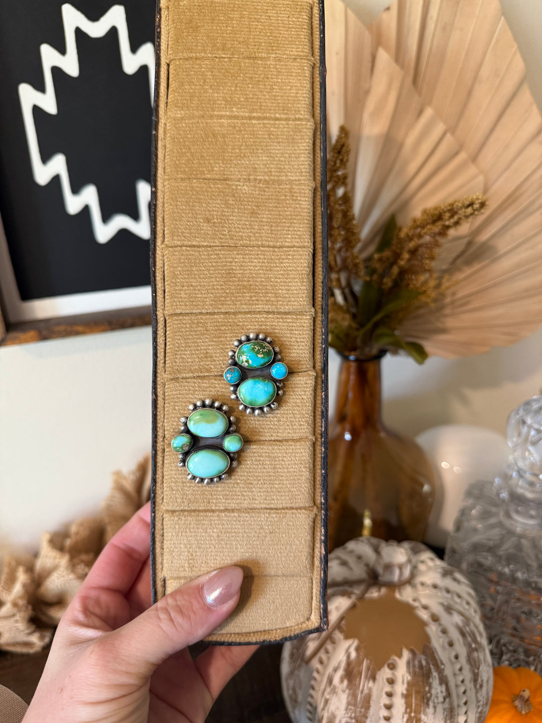 Eli Skeets Sonoran Gold Turquoise Ring Size 6.5