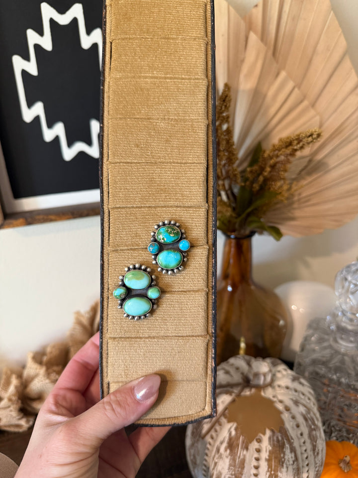 Eli Skeets Sonoran Gold Turquoise Ring Size 6.5