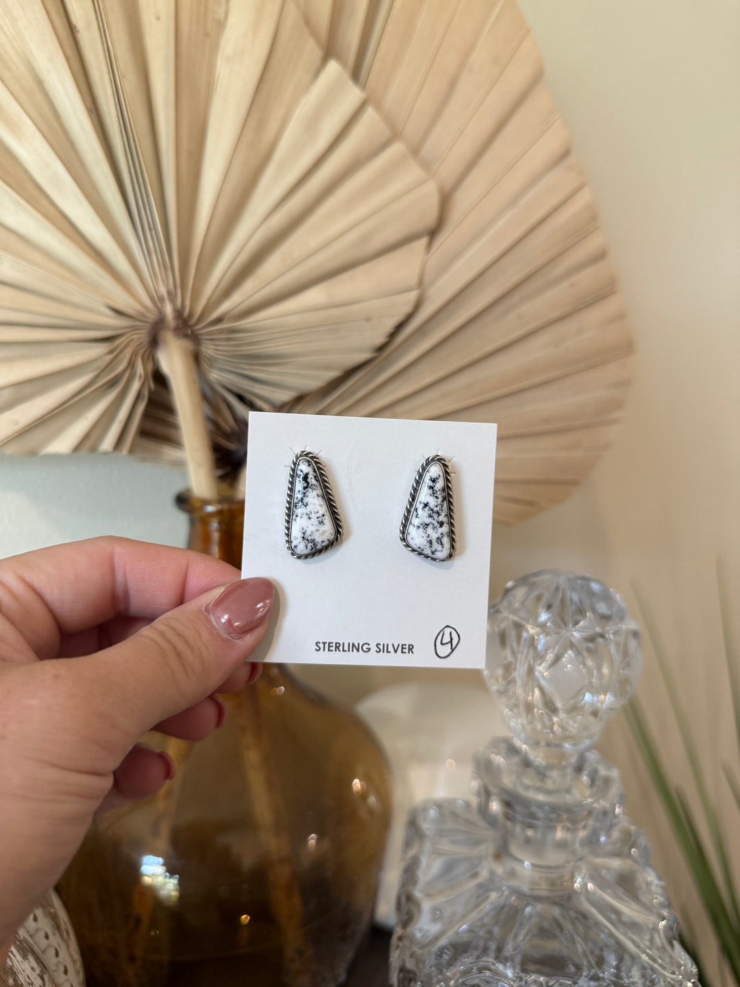 White Buffalo Earrings #4