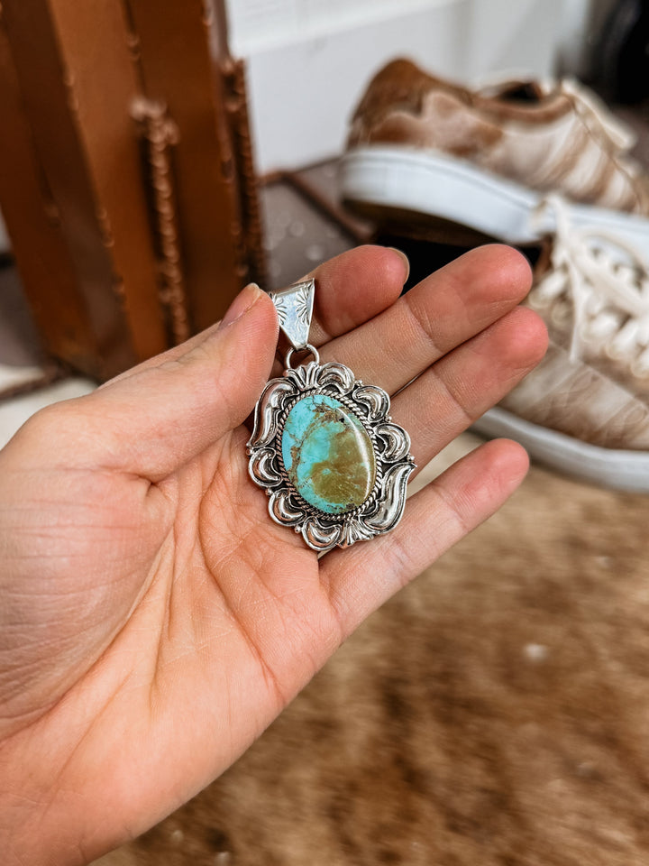 Harold Kingman Turquoise Pendant #2