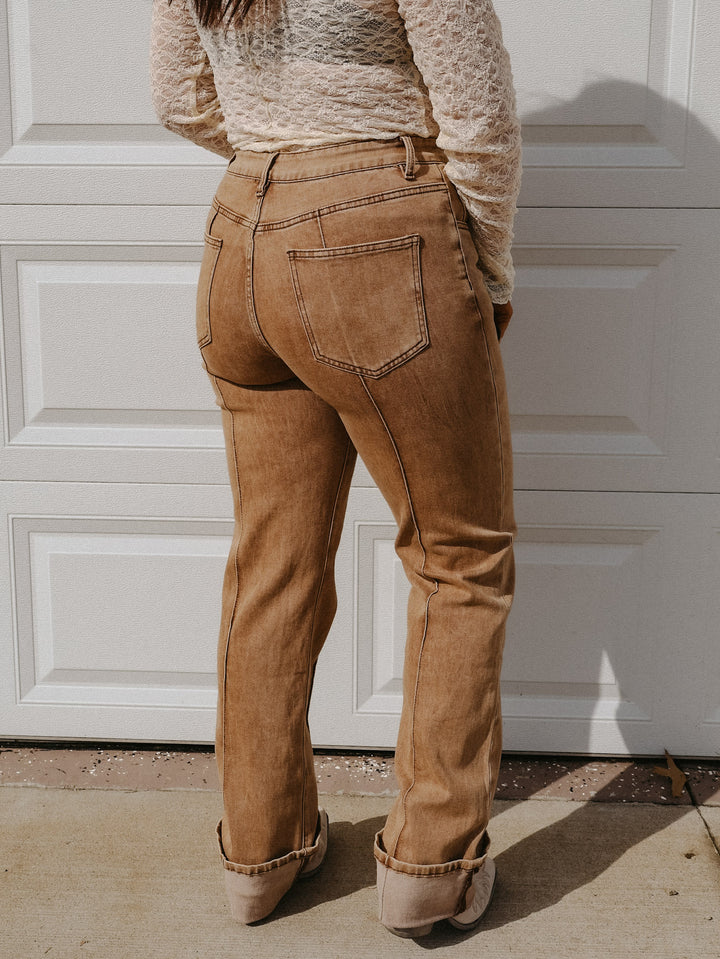 Buckskin Bae Front Seam Jean