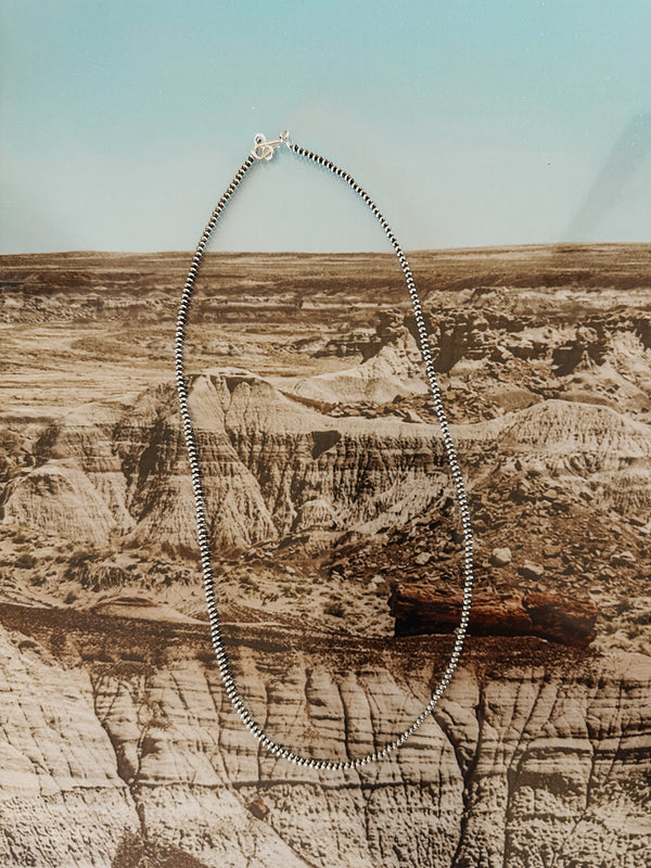 2mm 18" Navajo Pearl Necklace