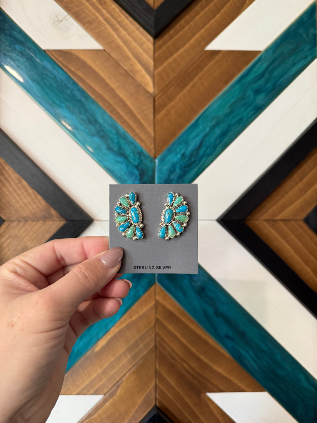 1/2 Moon Cluster Earrings