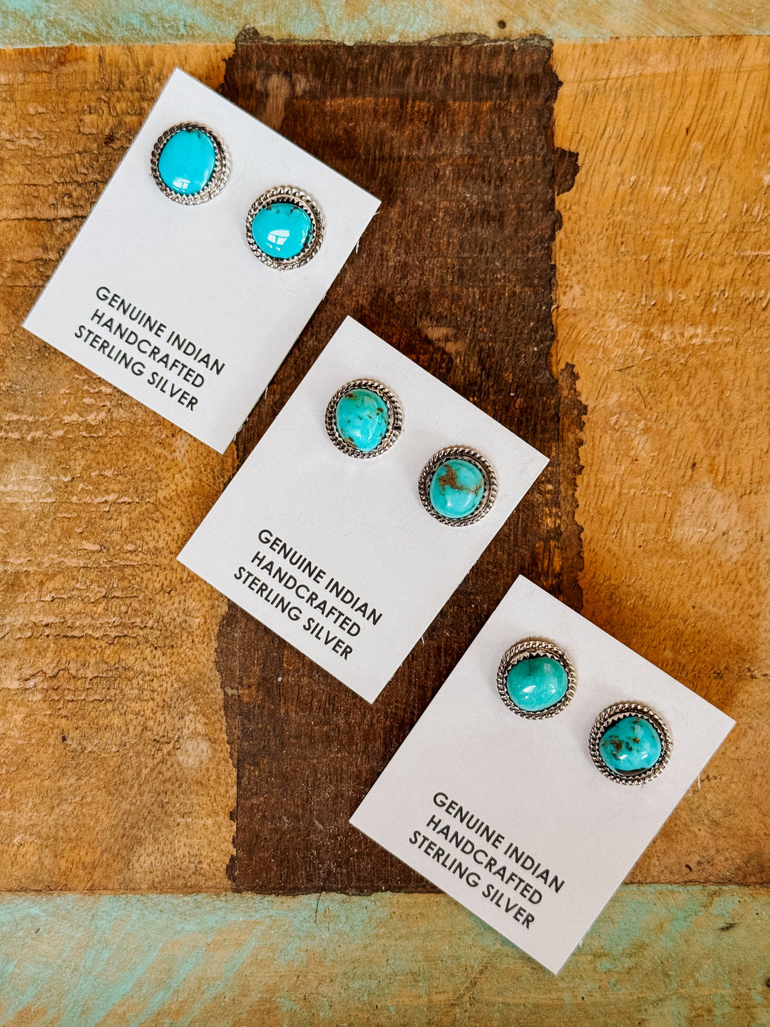 Single Stone Turquoise Earrings