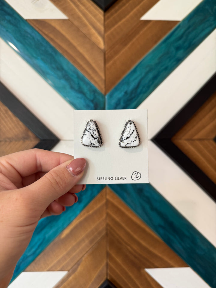 White Buffalo Earrings #3
