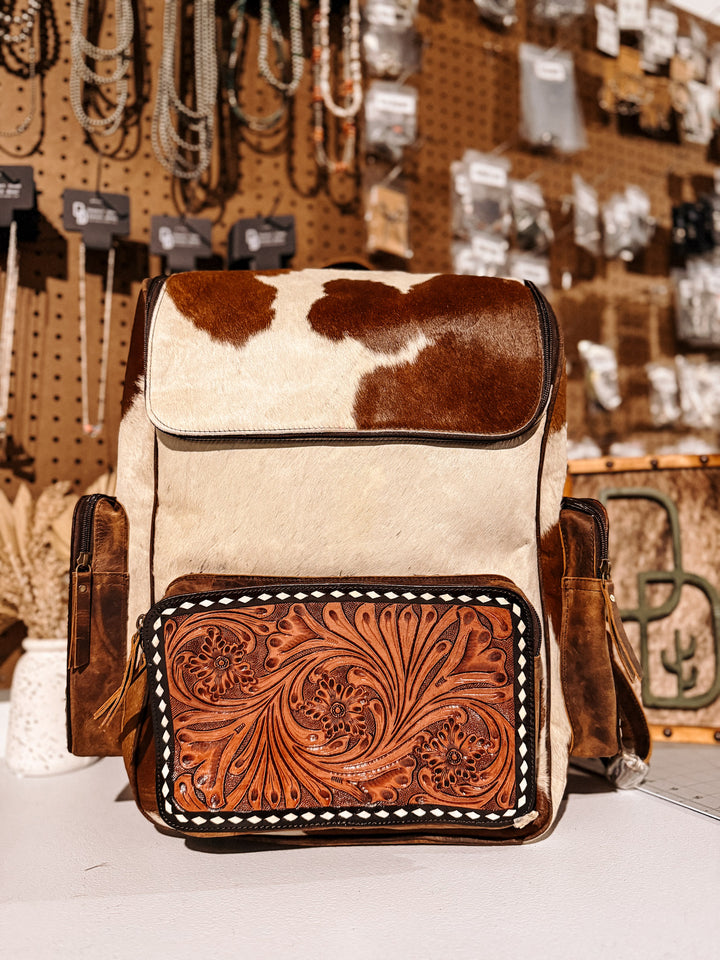 Evangeline Cowhide Backpack #44