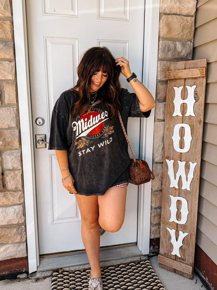 Midwest Stay Wild Oversized Tee