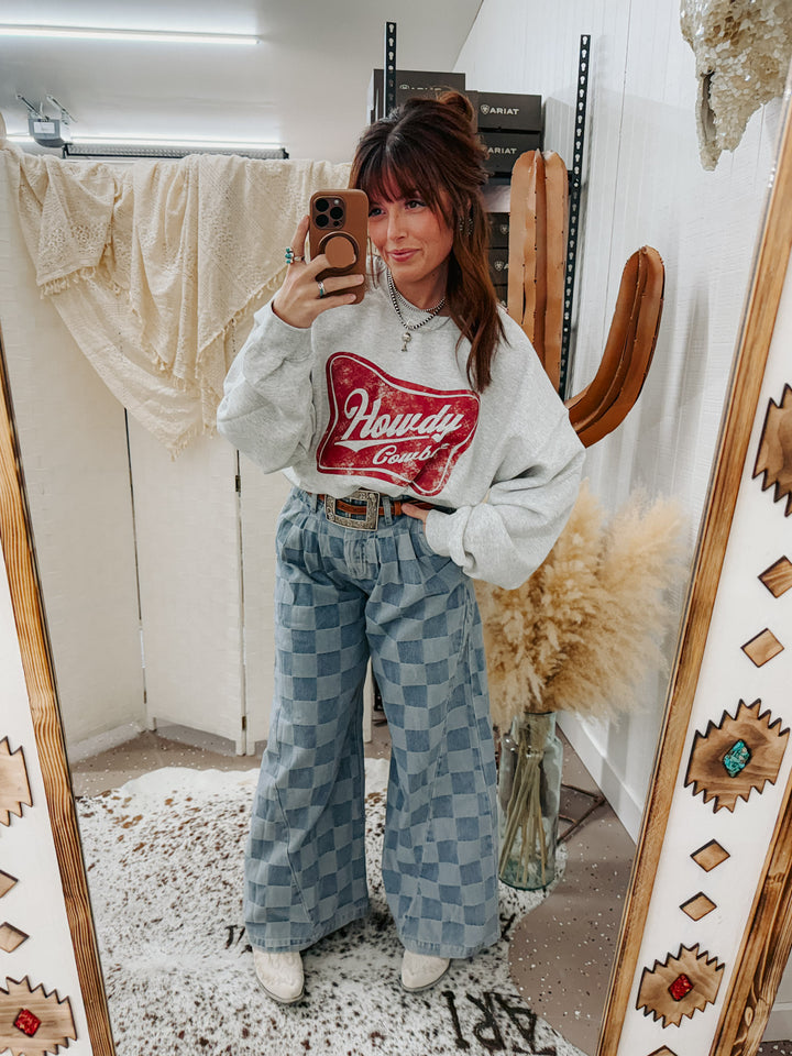 Howdy Cowboy Crewneck