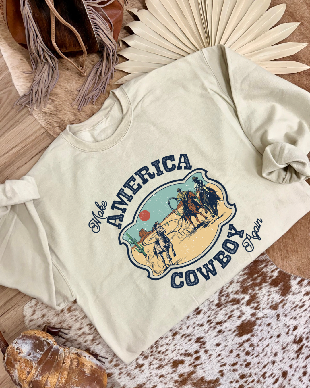 Make America Cowboy Again Crewneck
