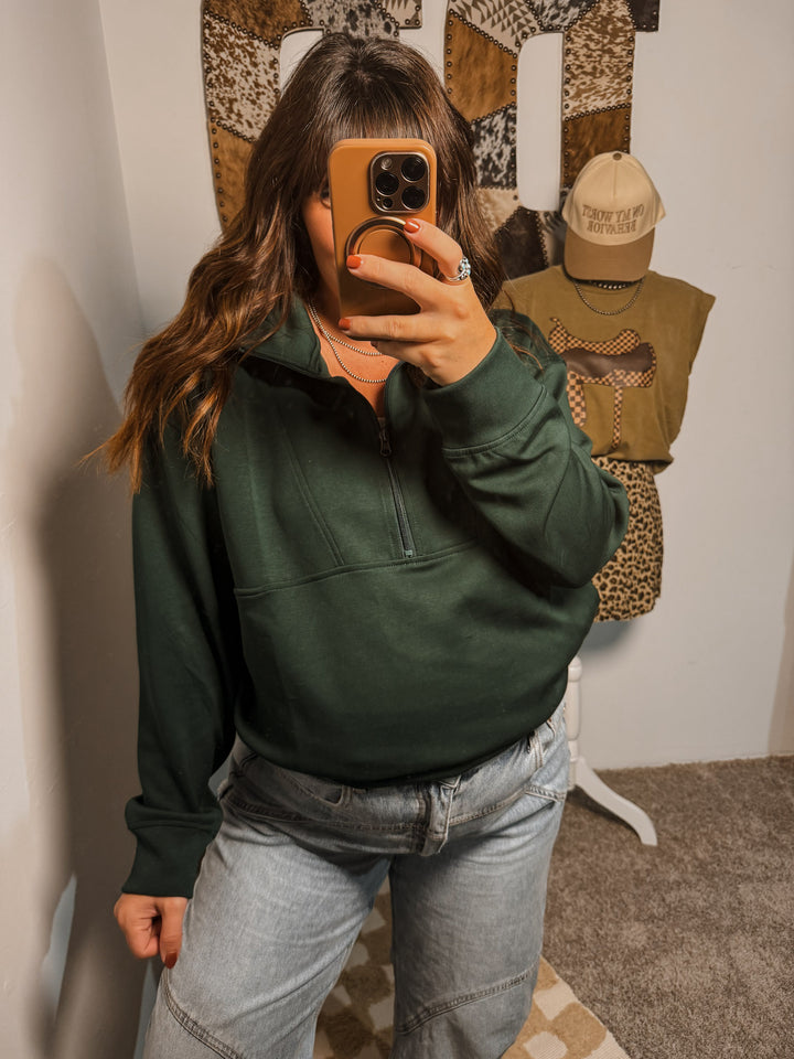 Scuba Pullover: Hunter Green