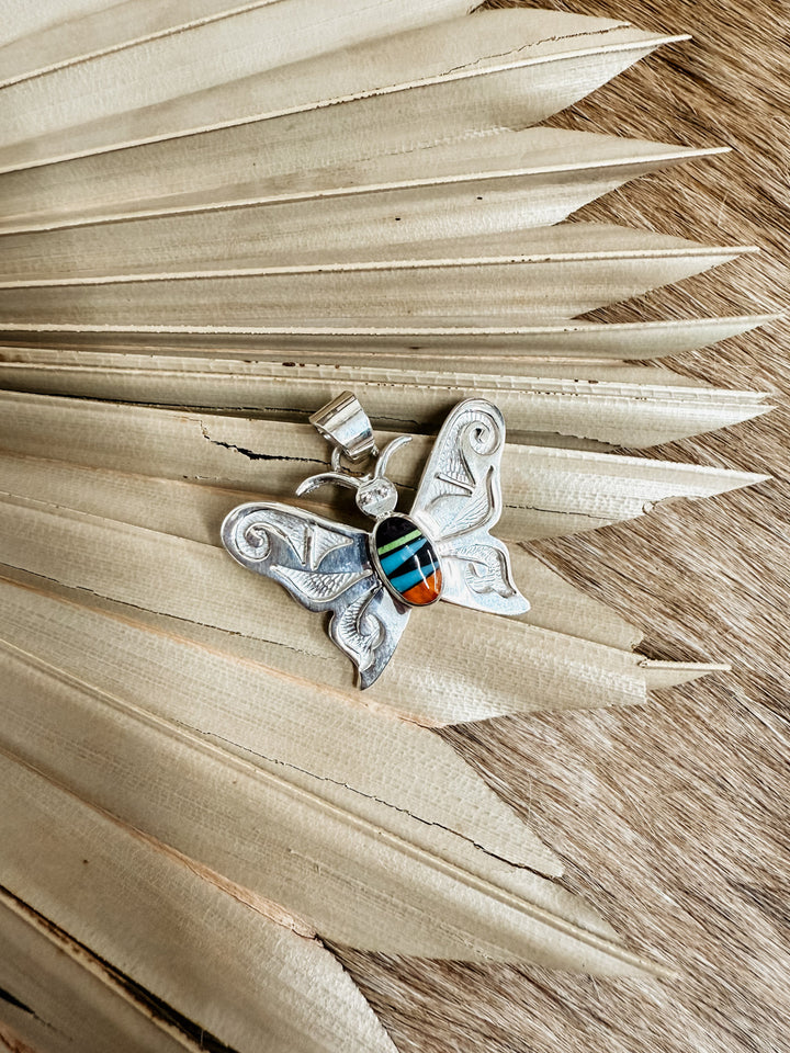 Butterfly Turquoise Pendant