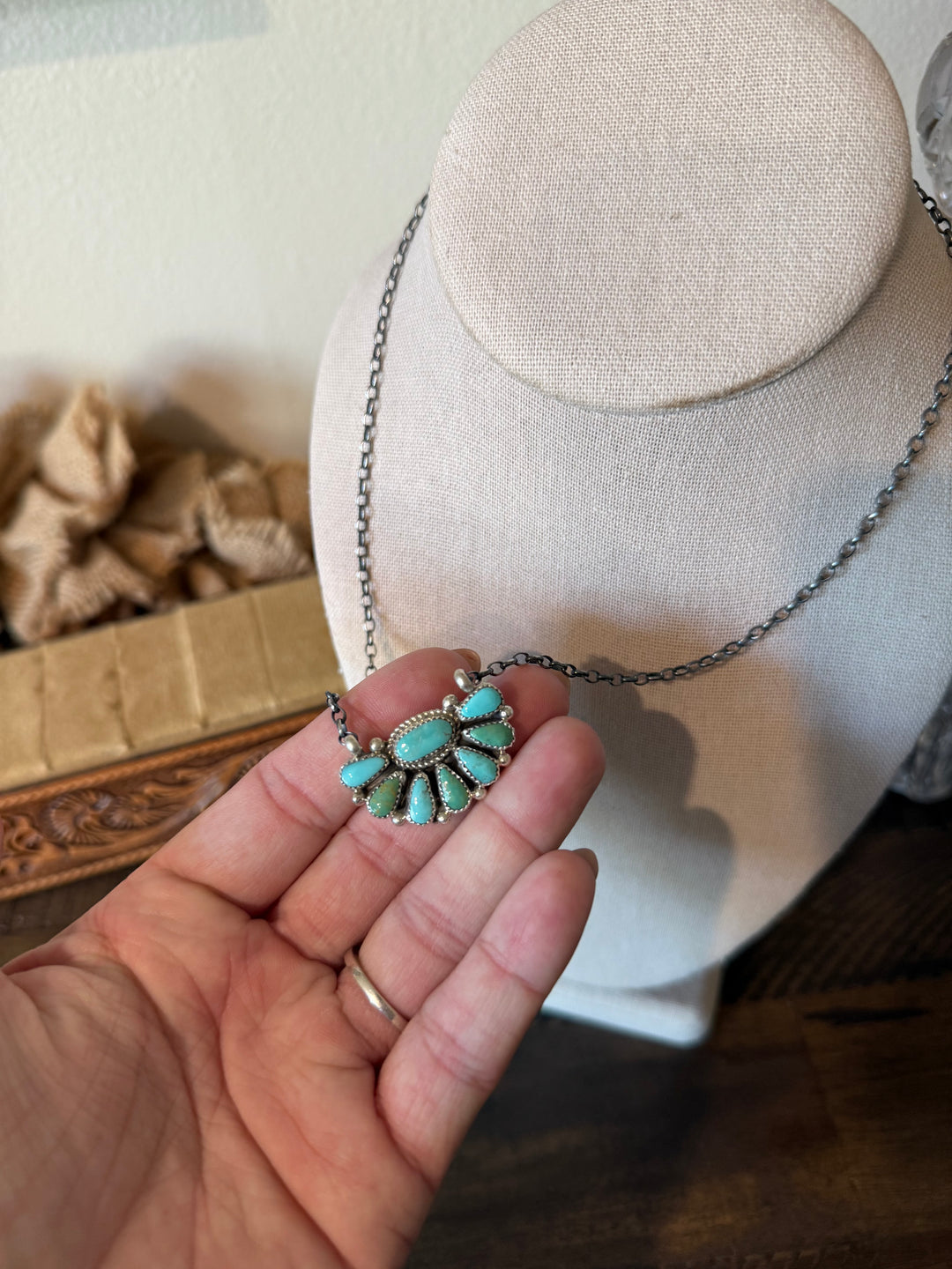 1/2 Moon Cluster Necklace