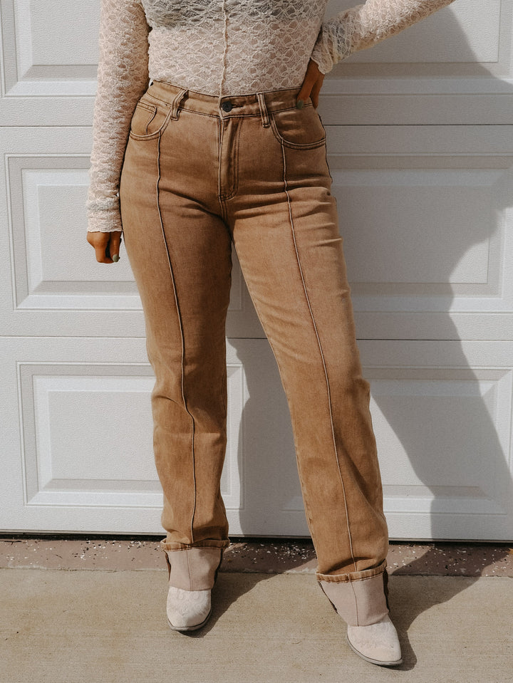Buckskin Bae Front Seam Jean