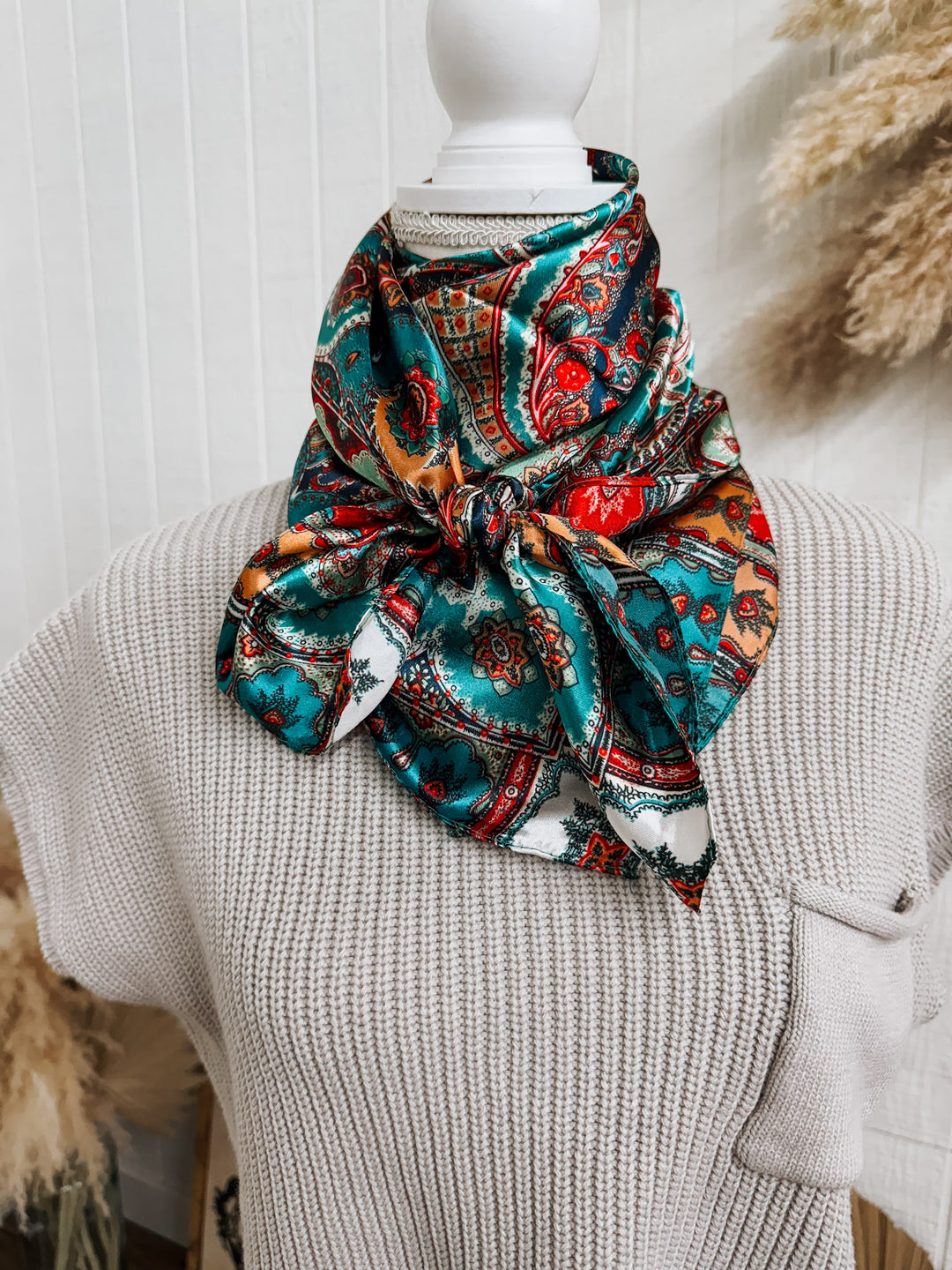 Wild Rag: Turquoise Paisley