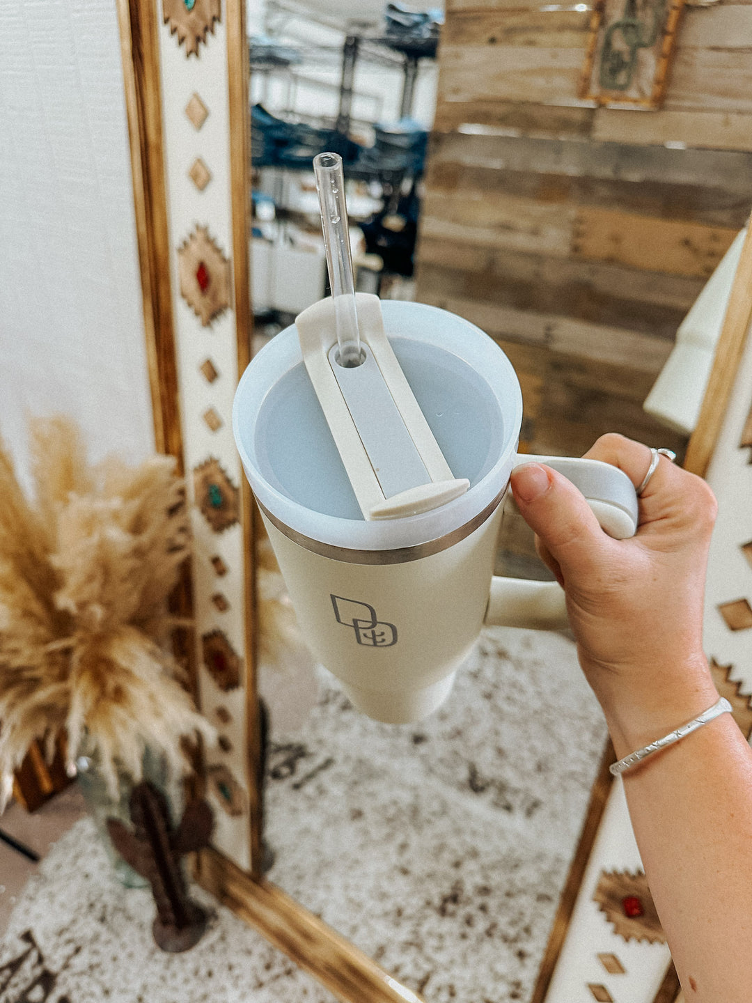 Desert Down Tumbler: Cream