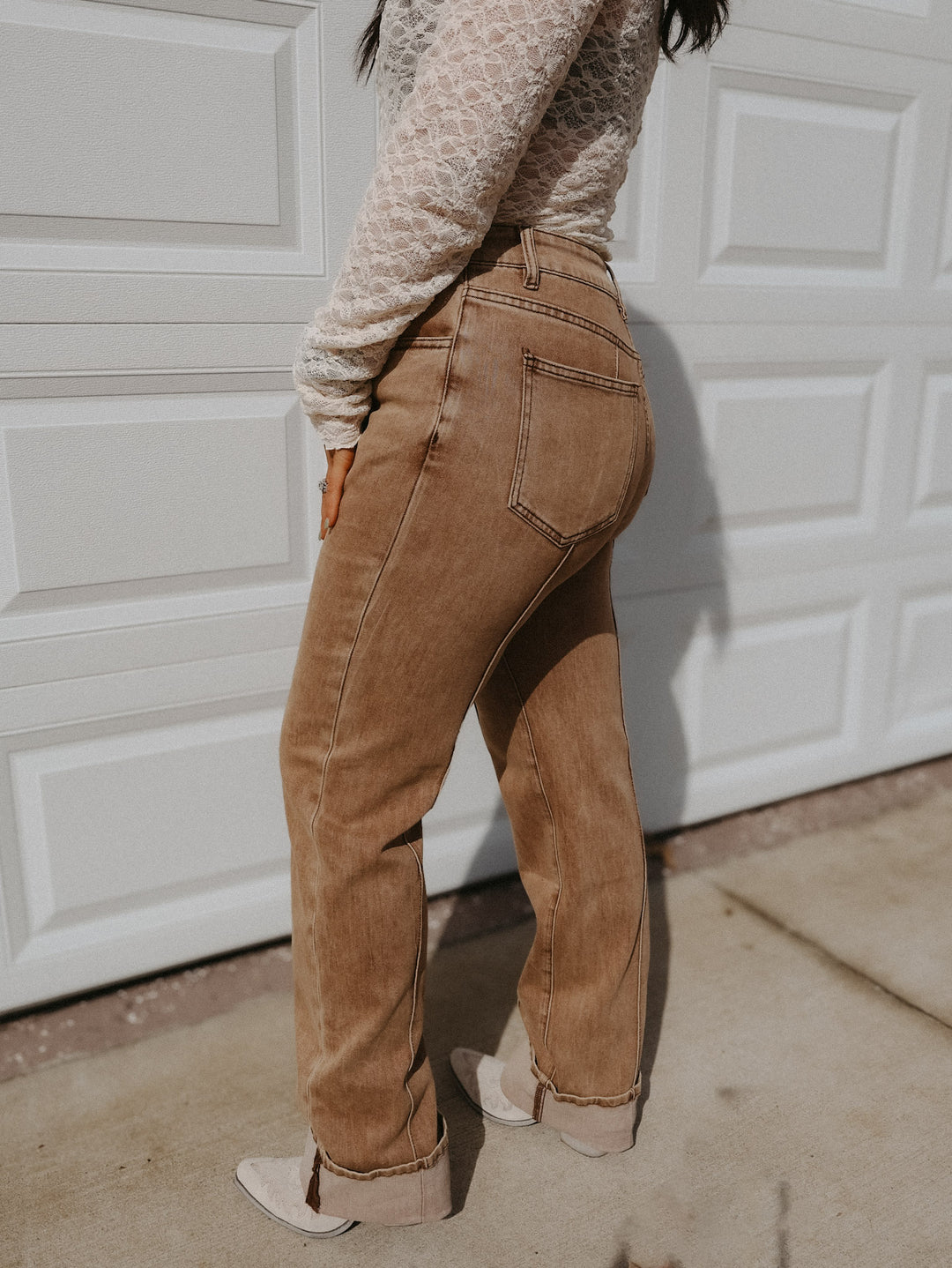 Buckskin Bae Front Seam Jean