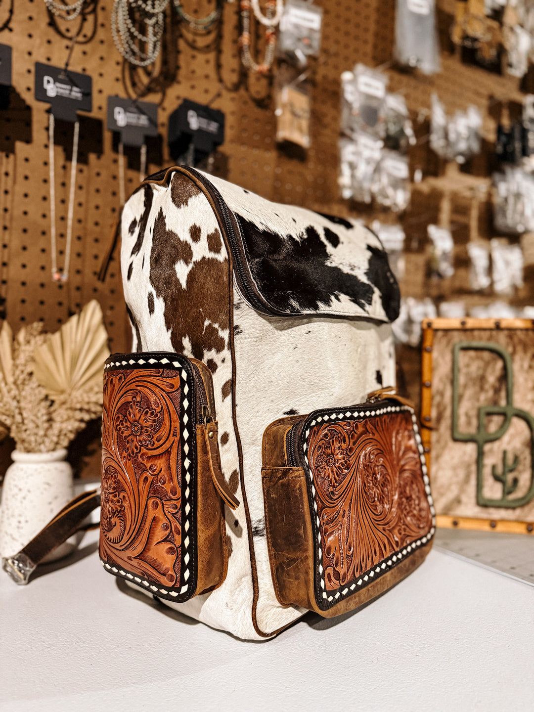 Evangeline Cowhide Backpack #32