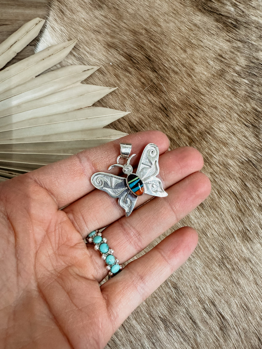 Butterfly Turquoise Pendant