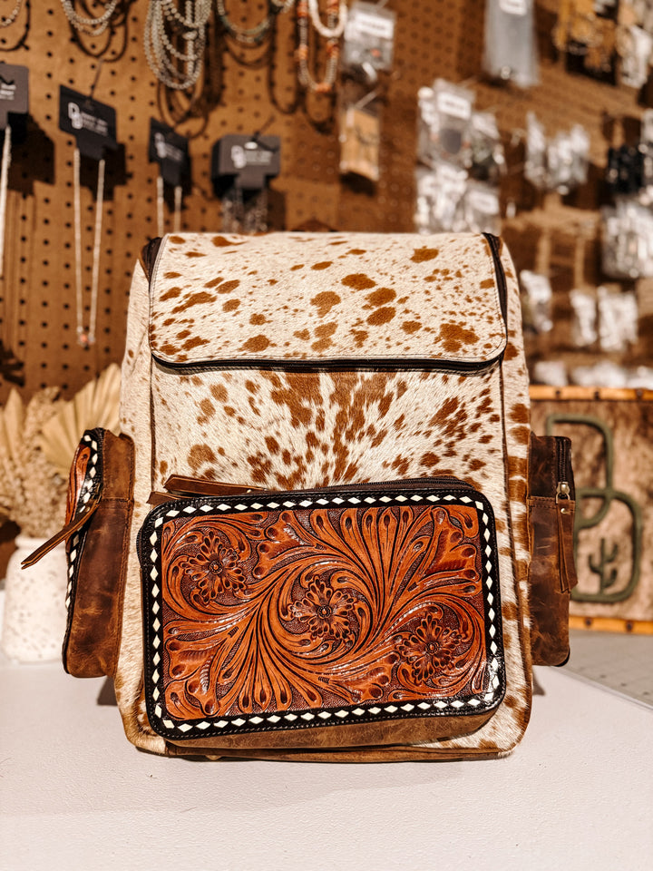Evangeline Cowhide Backpack #47
