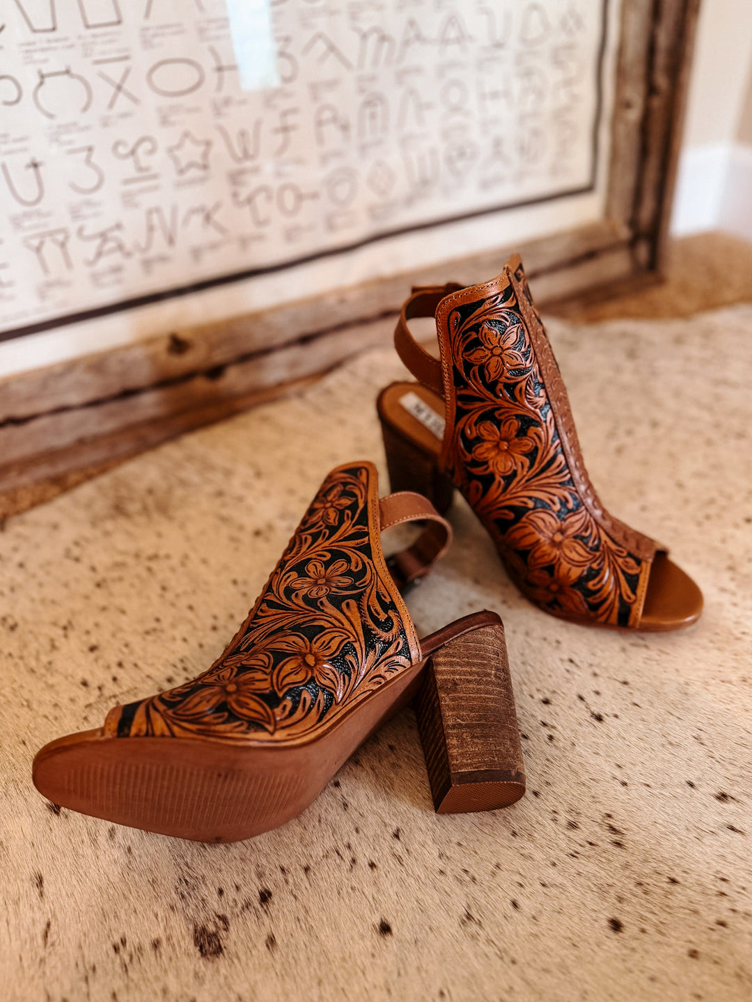 Dodge Town Tooled Heel Booties