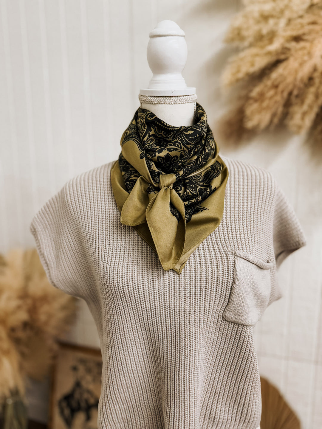Wild Rag: Olive Floral