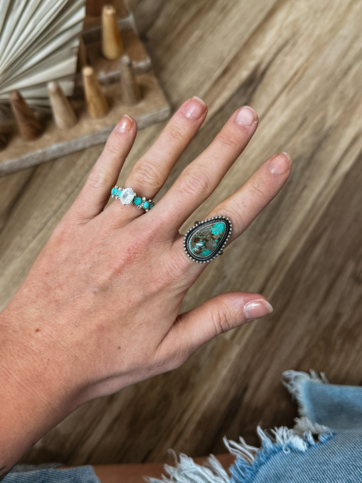 Royston Turquoise Ring Size 8