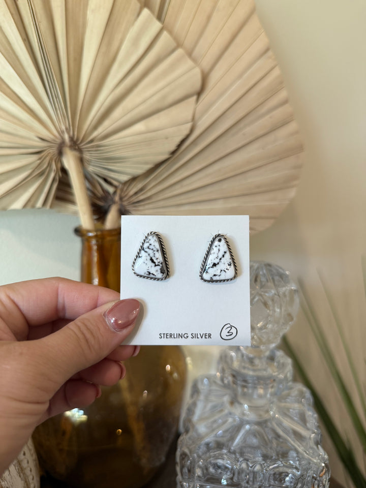 White Buffalo Earrings #3