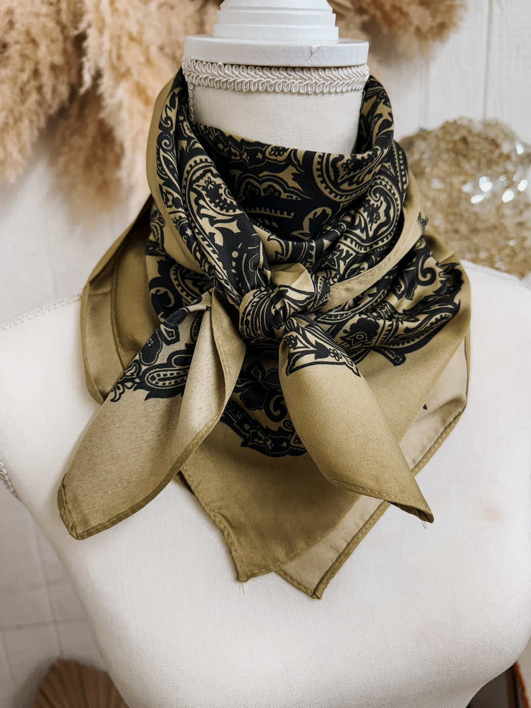 Wild Rag: Olive Floral