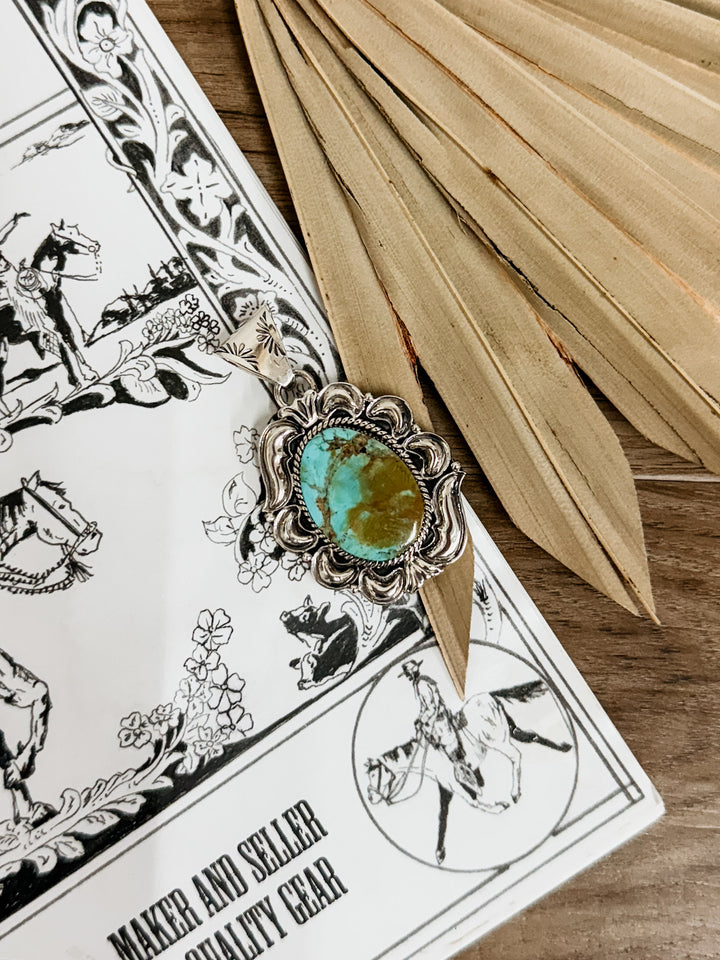 Harold Kingman Turquoise Pendant #2