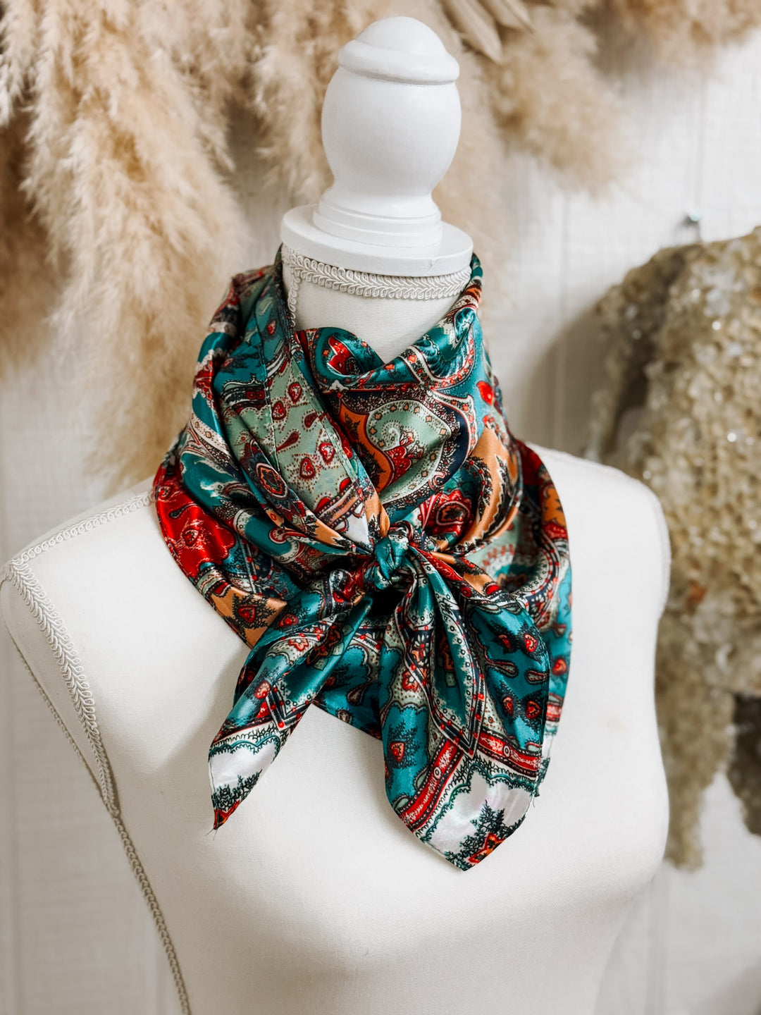 Wild Rag: Turquoise Paisley