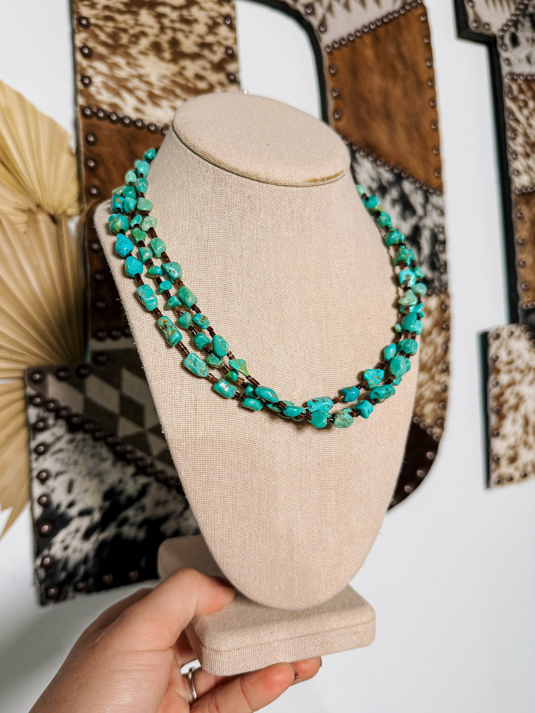 Turquoise and Shell Necklace
