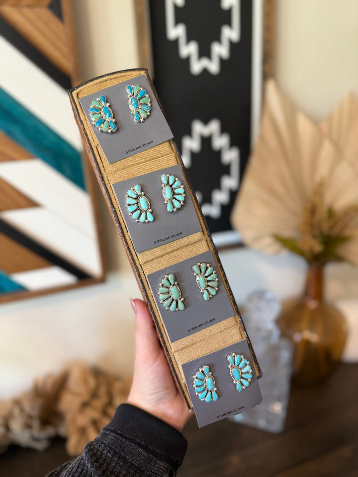 1/2 Moon Cluster Earrings