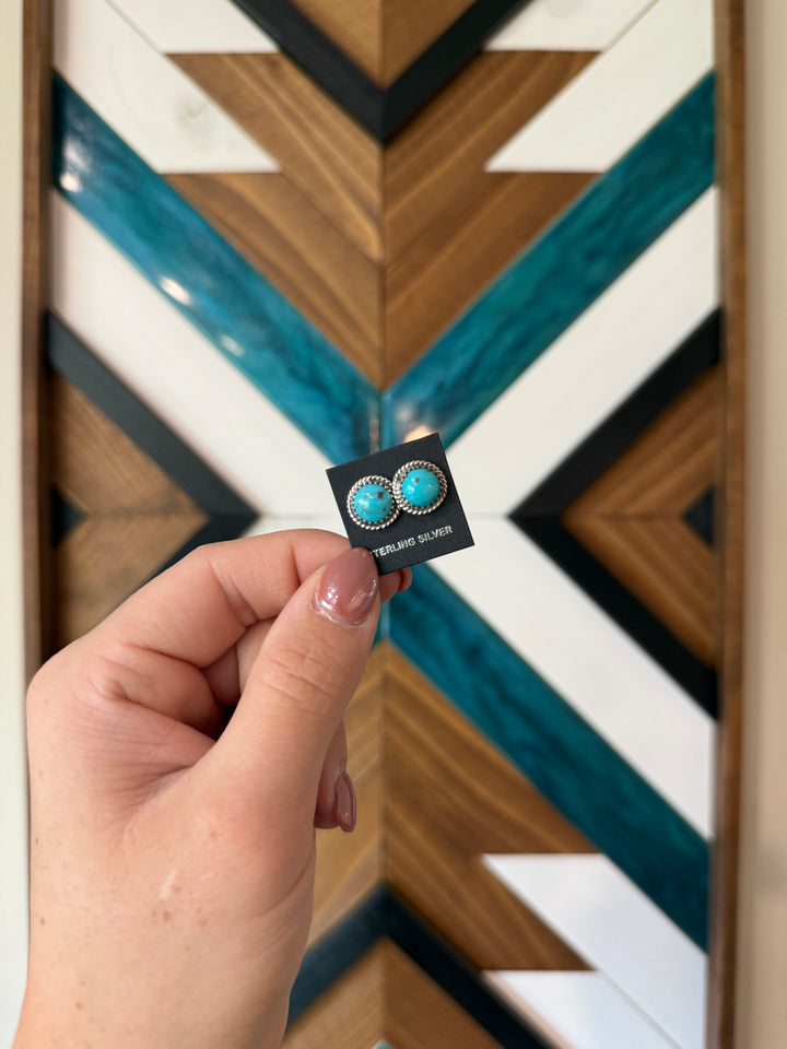 Esther Kingman Turquoise Stud Earrings