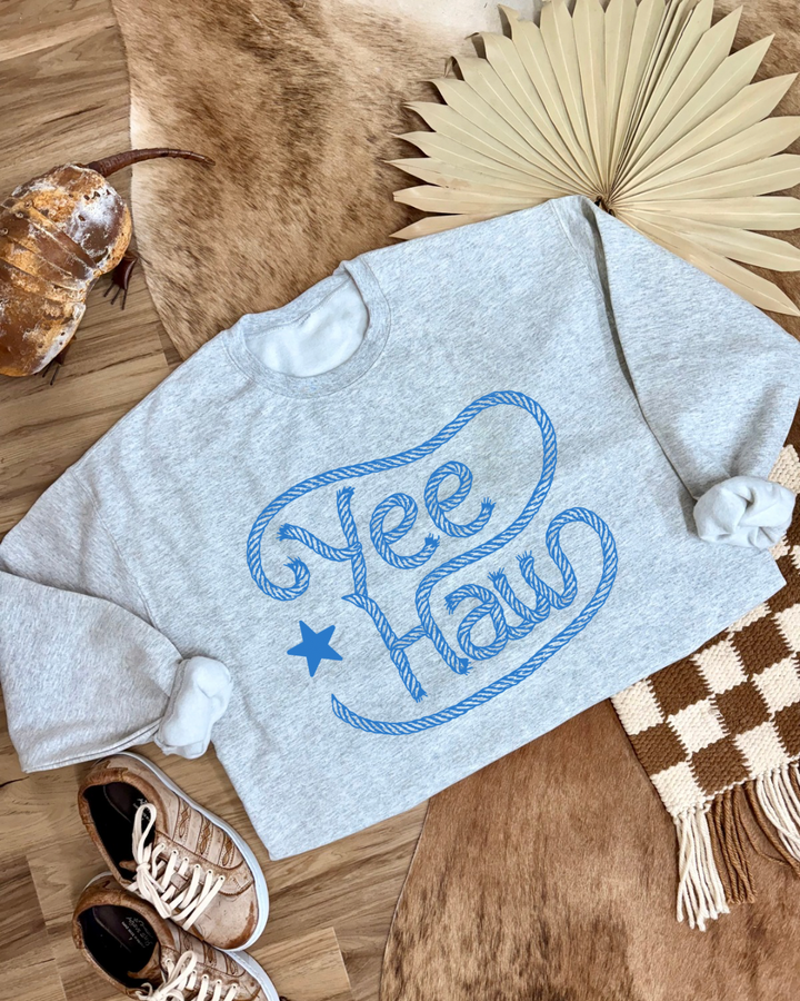 Yee Haw Roped Up Crewneck