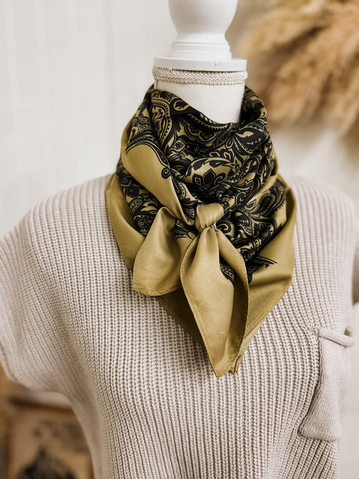 Wild Rag: Olive Floral
