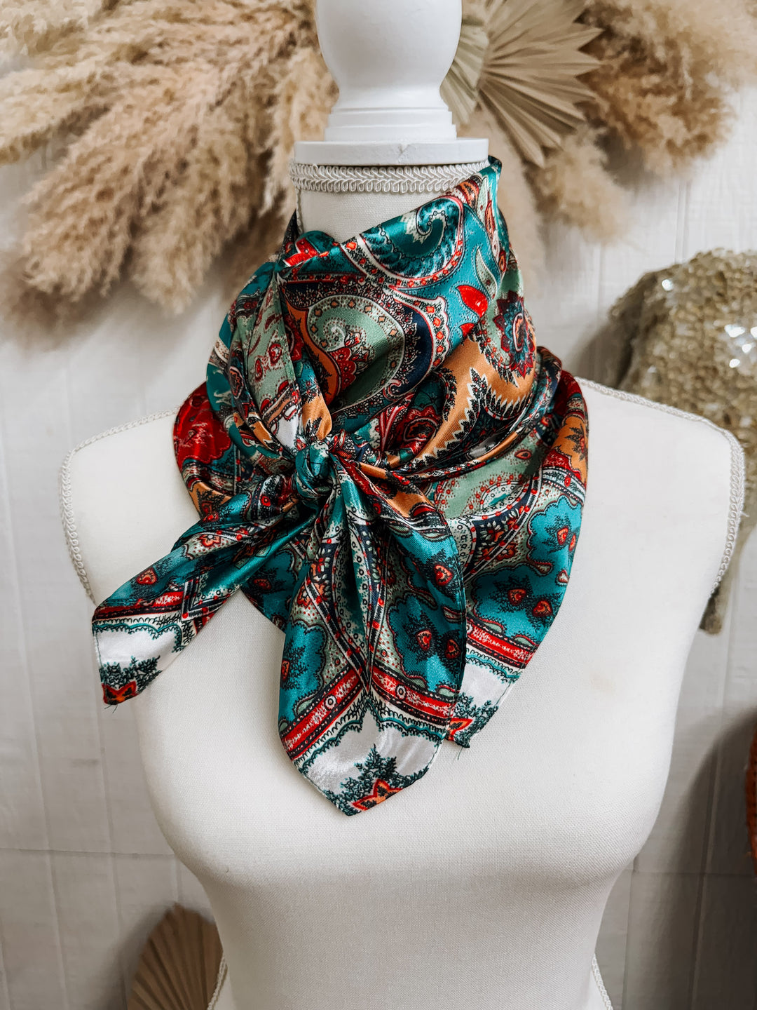 Wild Rag: Turquoise Paisley