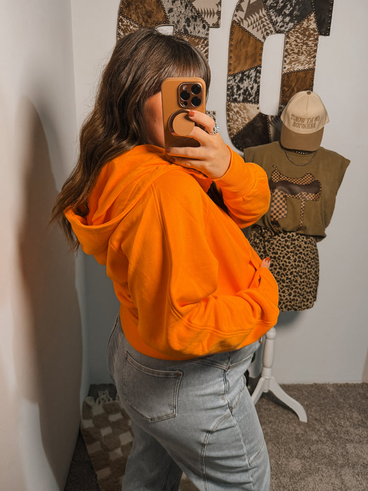 Scuba Hood Pullover: Washed Orange