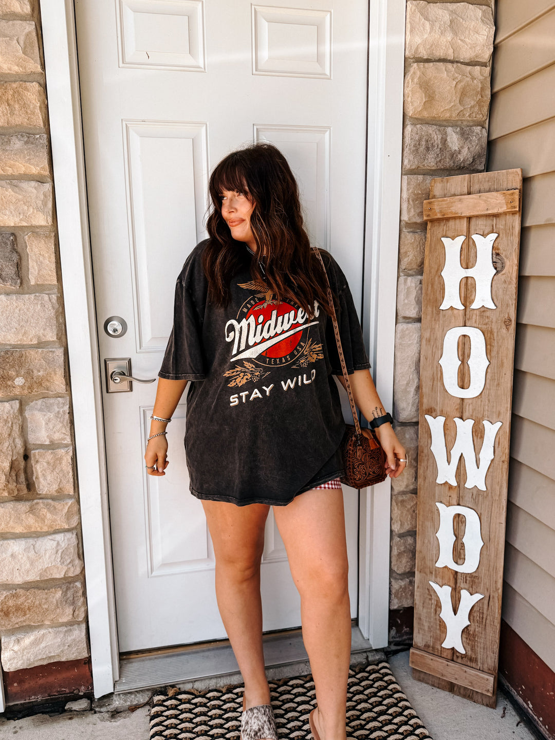 Midwest Stay Wild Oversized Tee