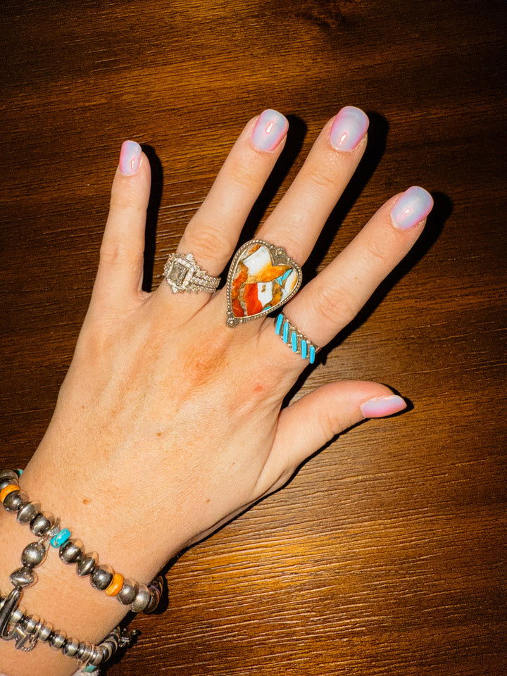 Heart Breaker Adjustable Ring: Spiny #2